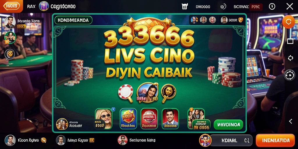 Tampilan gameplay Live Casino yang menarik dan interaktif di 333666.