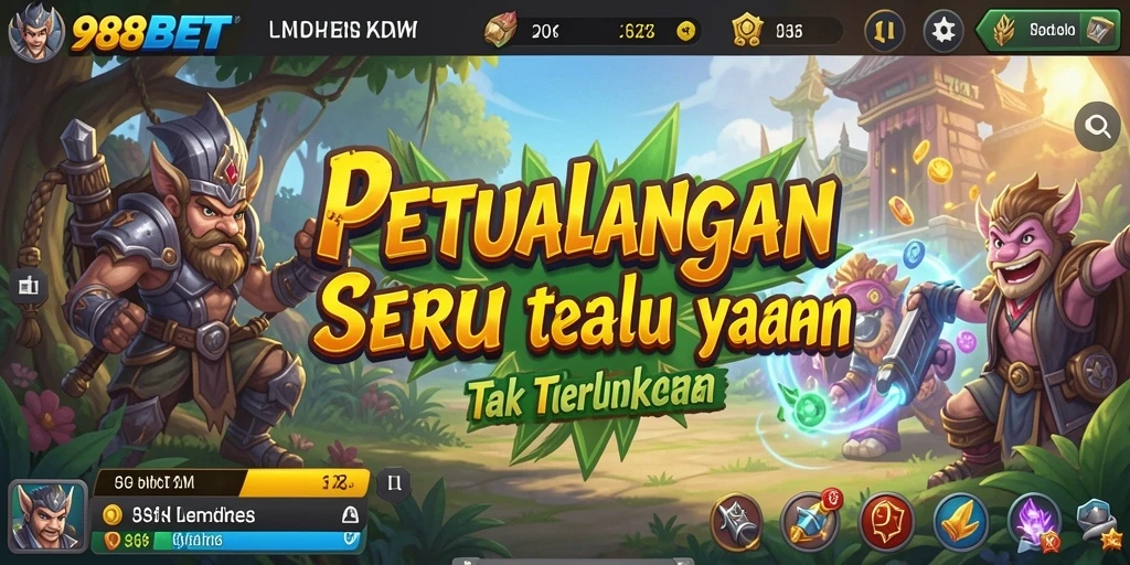 Tampilan gameplay 988BET yang menarik dengan aksi petualangan seru.