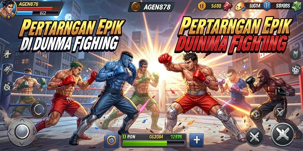 Gameplay AGEN878 yang intens dengan pertarungan seru dan karakter unik.