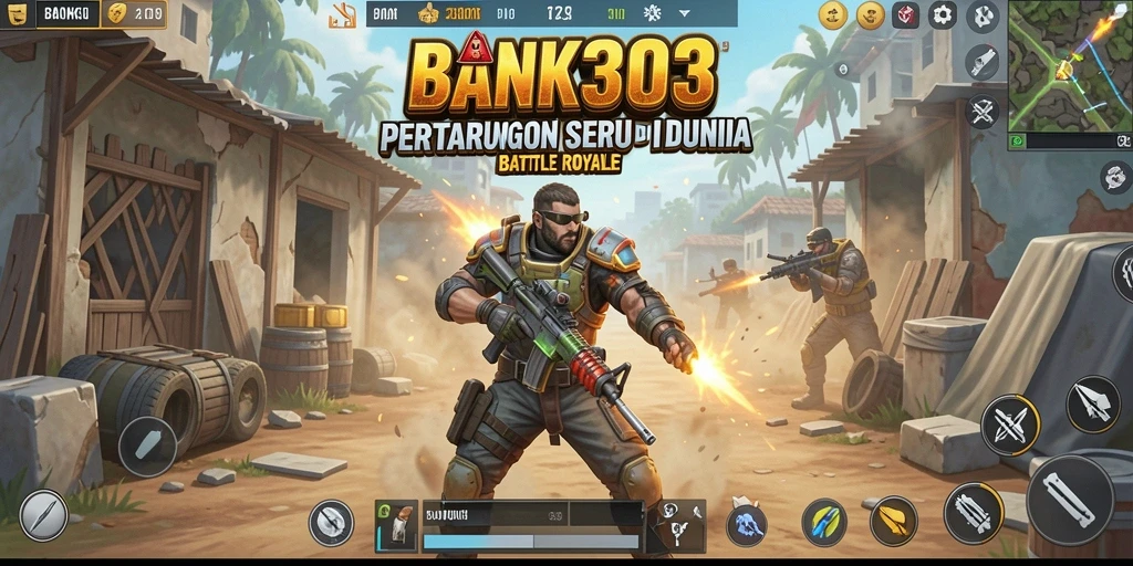 Tangkapan layar yang menunjukkan intensitas pertempuran di BANK303.