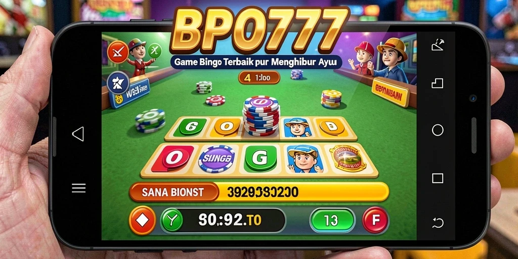 Tampilan gameplay seru dalam BPO777 yang menggugah semangat bermain Bingo.