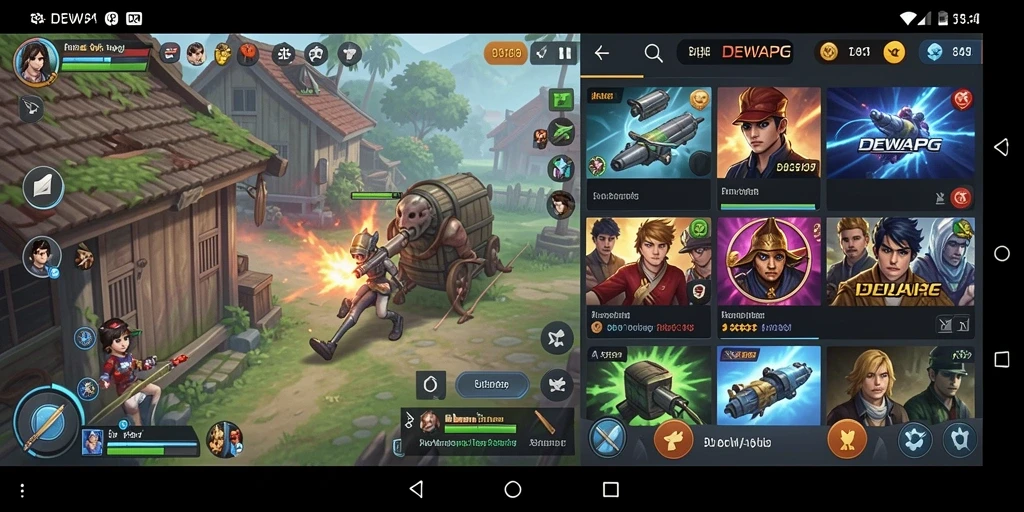 Screenshot utama DEWAPG menampilkan antarmuka pengguna yang sederhana dan fungsional.