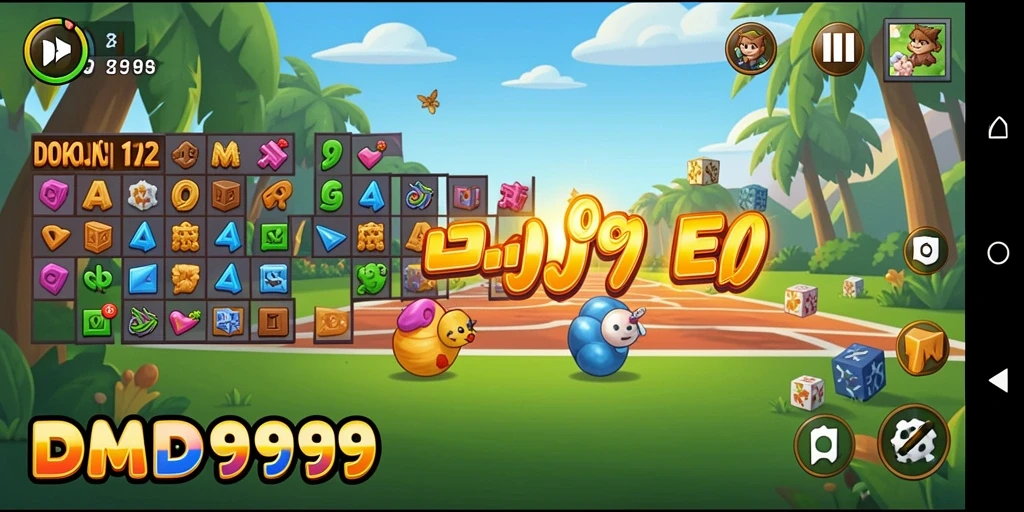 Screenshot gameplay DMD999 menampilkan tantangan teka-teki yang seru.