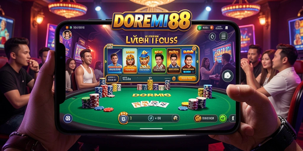 Tampilan gameplay DOREMI88 yang mengasyikkan di Live Casino.
