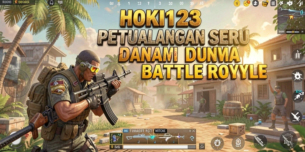 Tampilan gameplay seru dari HOKI123 dalam pertempuran Battle Royale