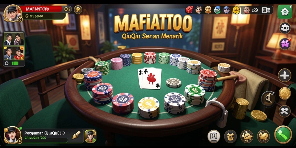 Tampilan gameplay QiuQiu yang menarik di MAFIATOTO.