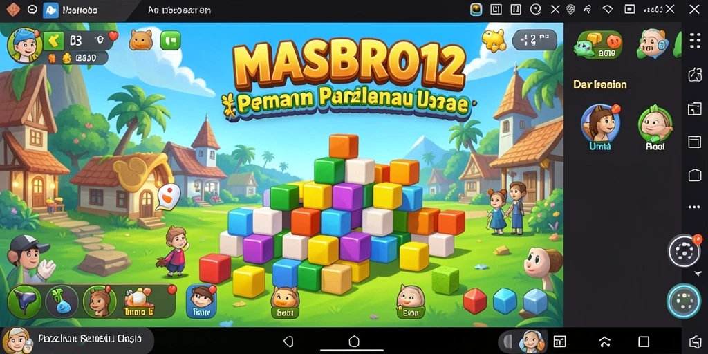 Gameplay menarik dalam permainan Puzzle MASBRO12 yang penuh tantangan.