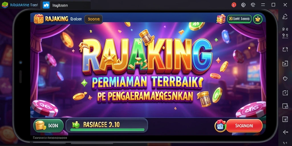 Tampilan menarik permainan Slot RAJAKING dengan simbol warna-warni.