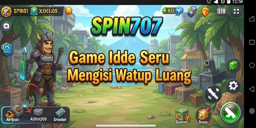 Screenshot utama SPIN707 menunjukkan gameplay menarik dalam mode Idle.