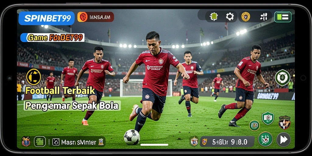 Tampilan gameplay SPINBET99 yang menawan saat bertanding di lapangan.