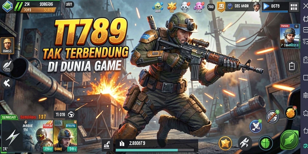 Screenshot gameplay TT789 menunjukkan aksi mendebarkan dan karakter unik.