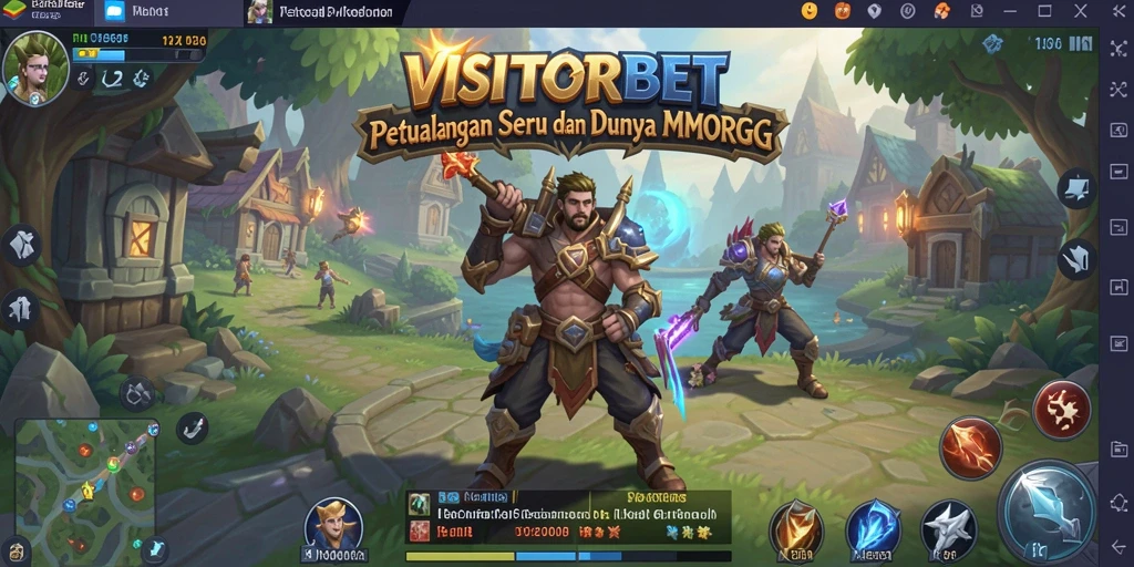 Tampilan gameplay VISITORBET yang memukau dalam petualangan MMORPG.